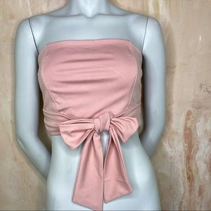 Front Tie Crop Top Size Large